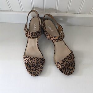 Bar lll leopard print sandals